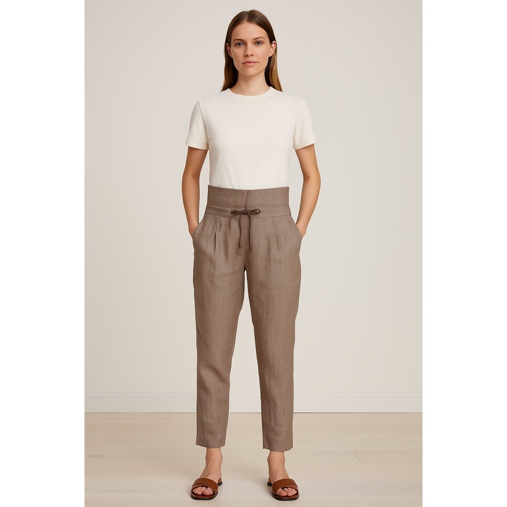 Brunello‎ Cucinelli Women Dress Pants - 100% Linen - Size: 6